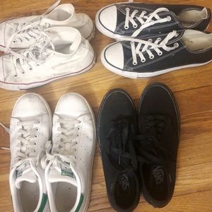 Converse, Vans, and Adidas Sneakers